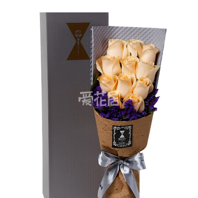 教师节可以给老师送香槟玫瑰