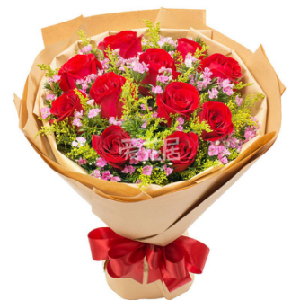 红玫瑰花